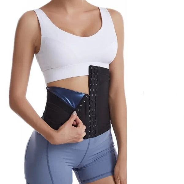 Waist Trainer Sweat With 3 Hooks Tummy Slimming Belt